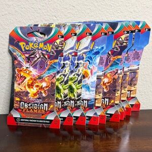 Pokemon Scarlet & Violet Obsidian Flames Booster Packs TCG 10 Sleeved booster